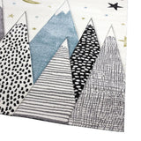 Tapis SNOWSKY Gris & Bleu