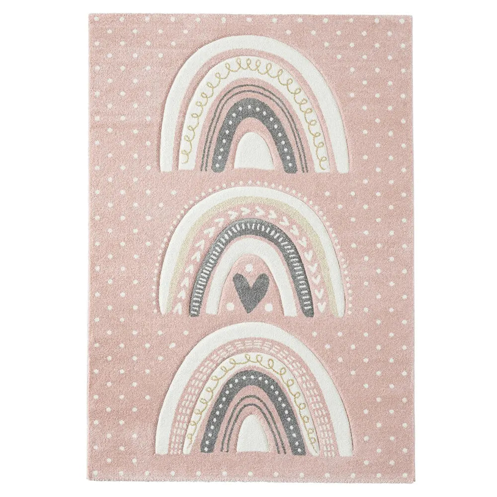 Tapis RAINKID Rose & Gris