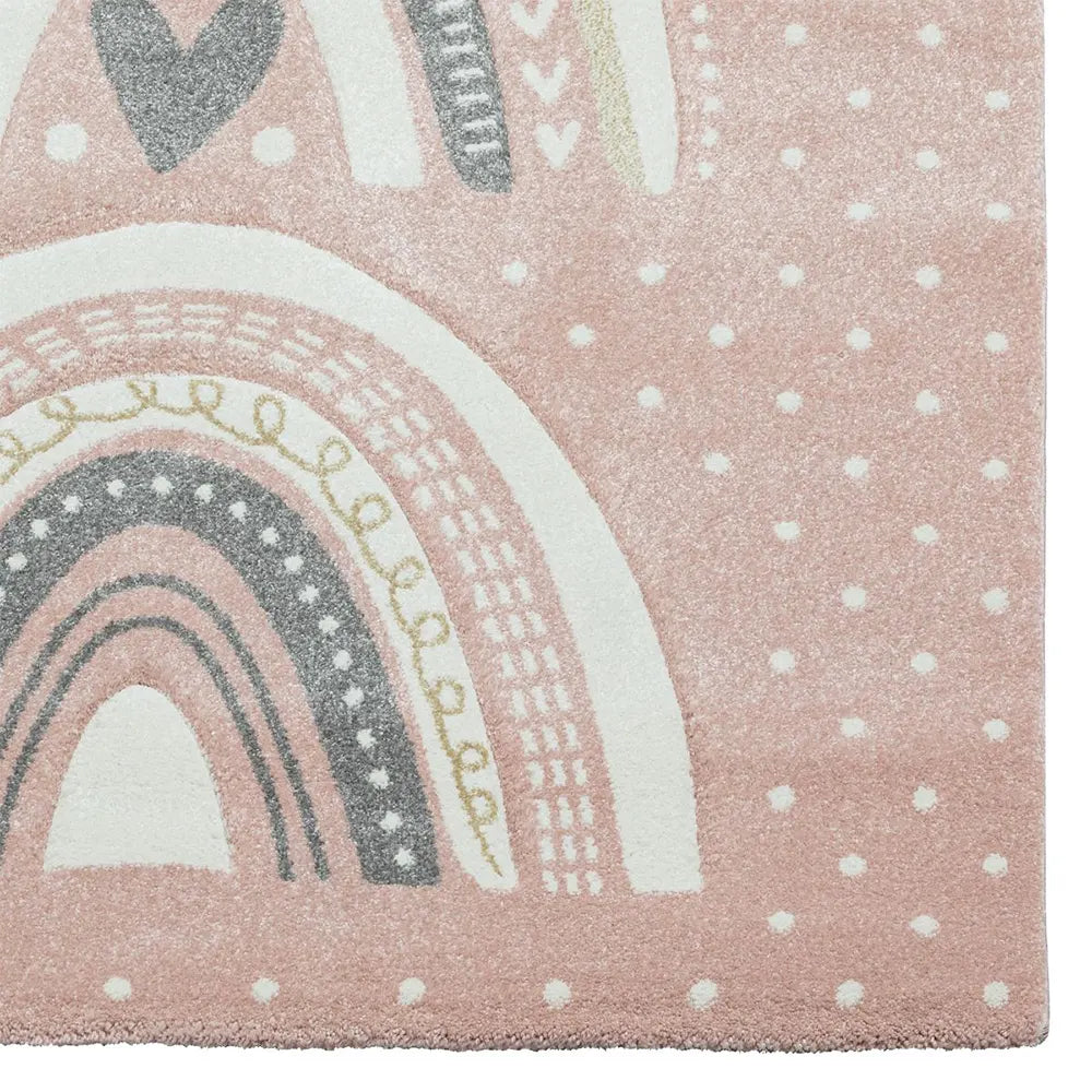 Tapis RAINKID Rose & Gris