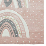 Tapis RAINKID Rose & Gris