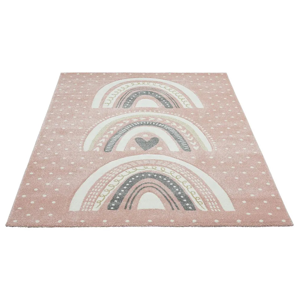 Tapis RAINKID Rose & Gris