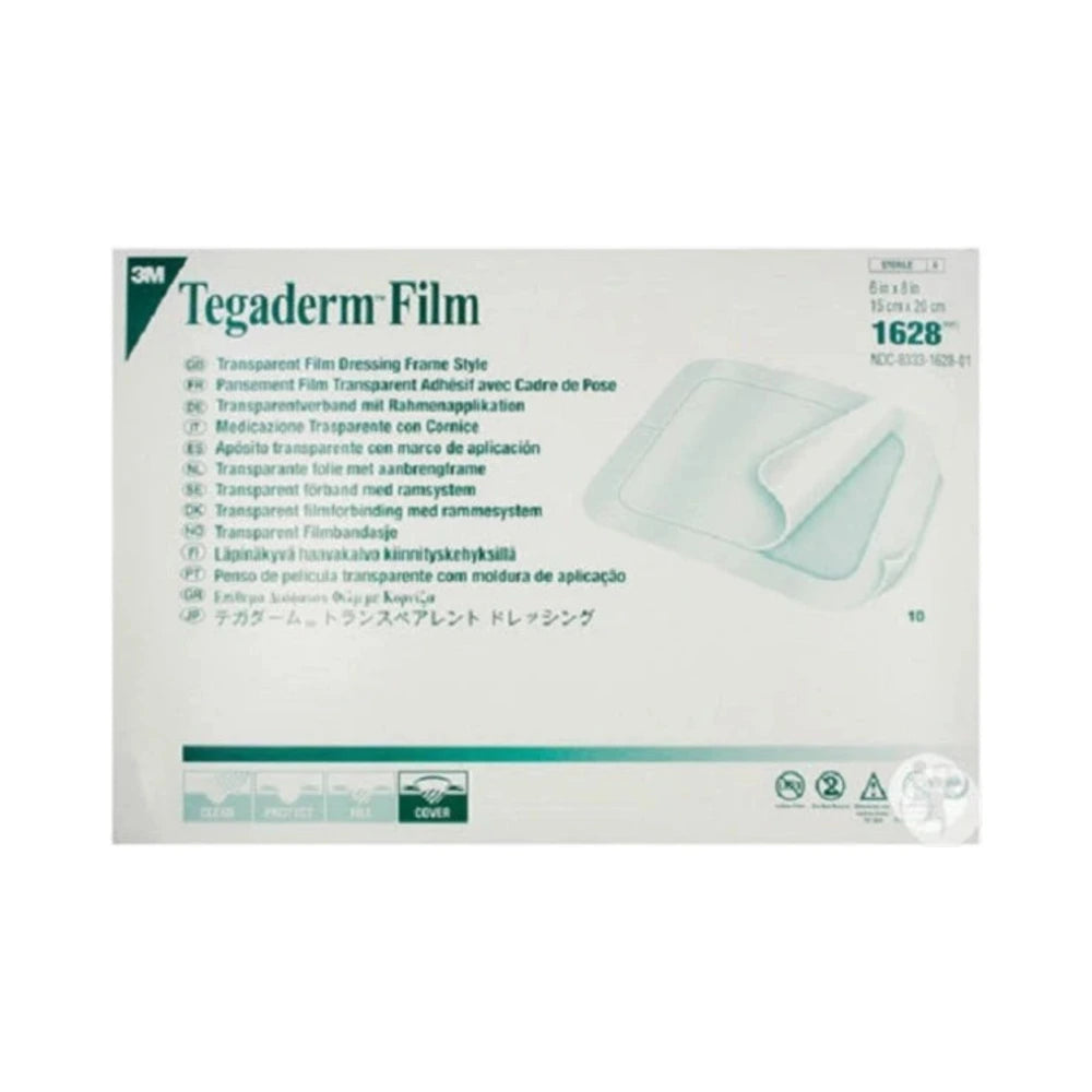 Pansement film transparent Tegaderm avec cadre 5 x 20 cm – emballage