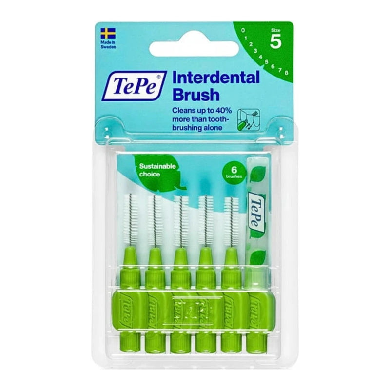 Tepe Cepillo Interdental Original Verde Talla 0-5 - 6 Piezas