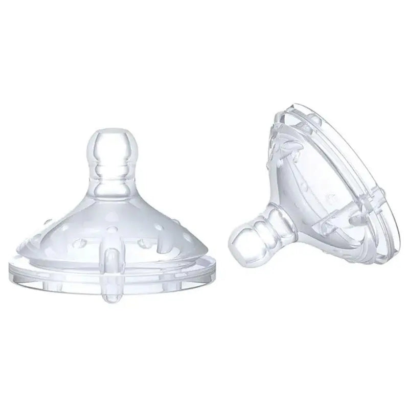 Nuby Lot de 2 Tétines Anti-coliques 1.2.3 Flow - 0m+