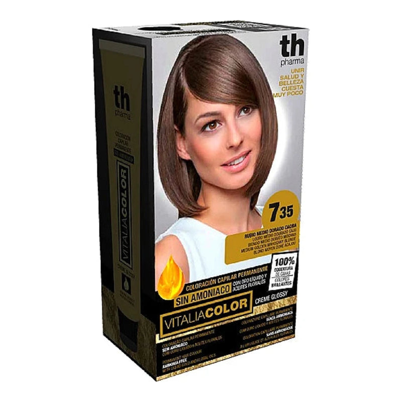 Th-Pharma Th-Vitalia Color N° 7.35 Blond Moyen Doré Acajou