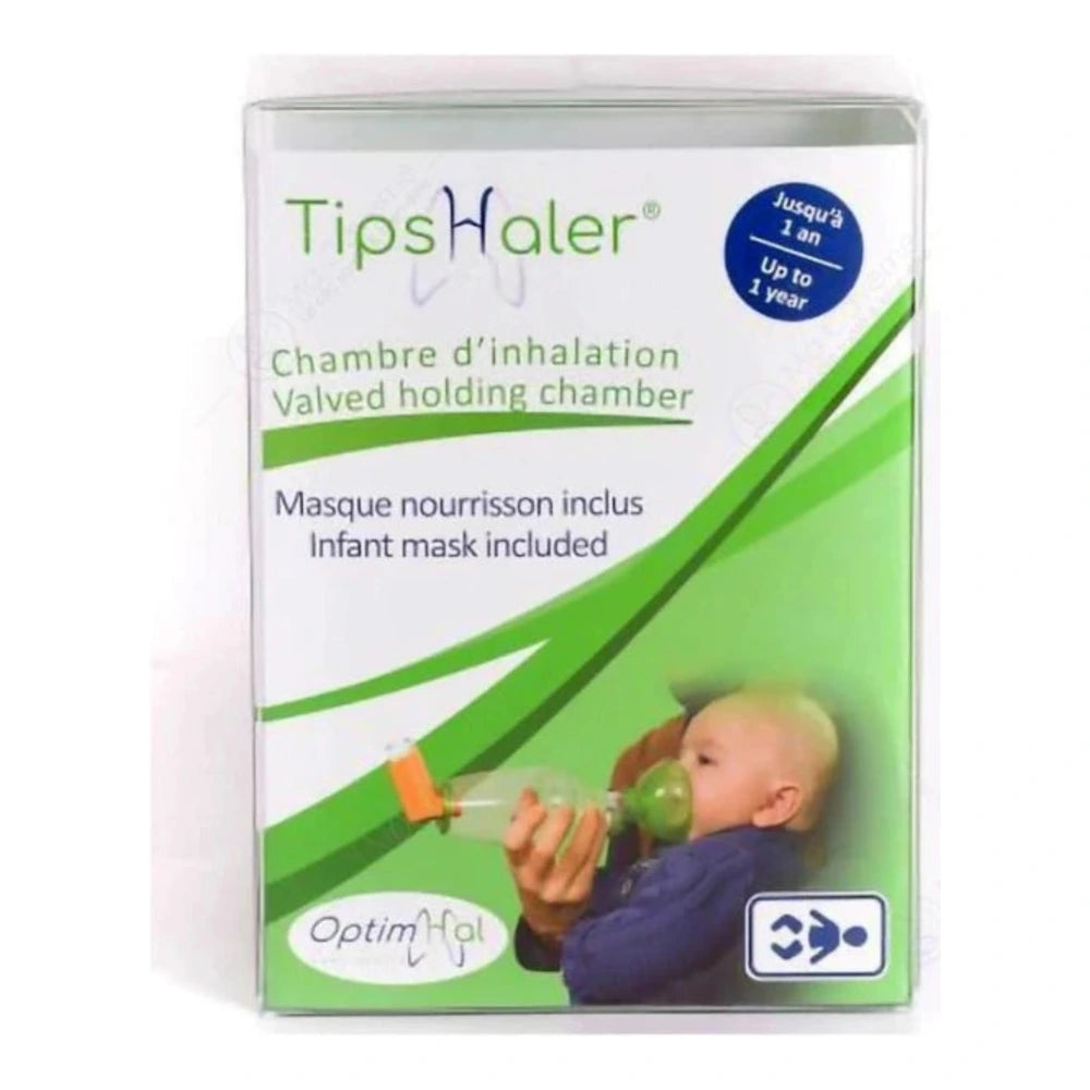TipsHaler chambre d'inhalation avec masque nourrisson