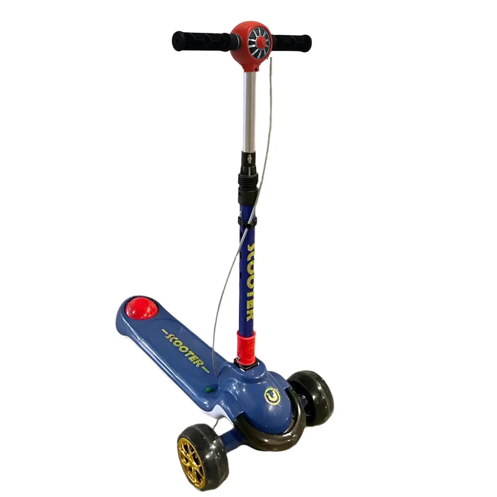 Trottinette Enfant Thème Hélicoptère - Bleu - 3A+