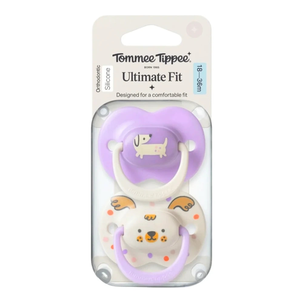 Tommee Tippee Lot de 2 Sucettes Ultimate Fit 18-36 mois – Fille