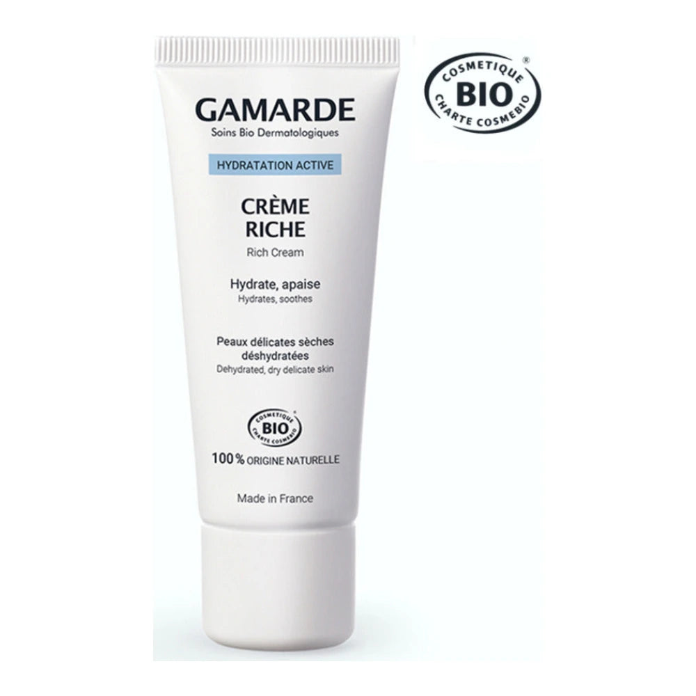 Tube Gamarde crème hydratante riche 40 ml