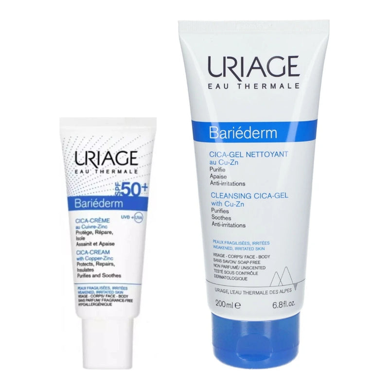 Uriage Bariederm Cica Creme Spf50+ 40ml+ Cica gel 200ml PACK