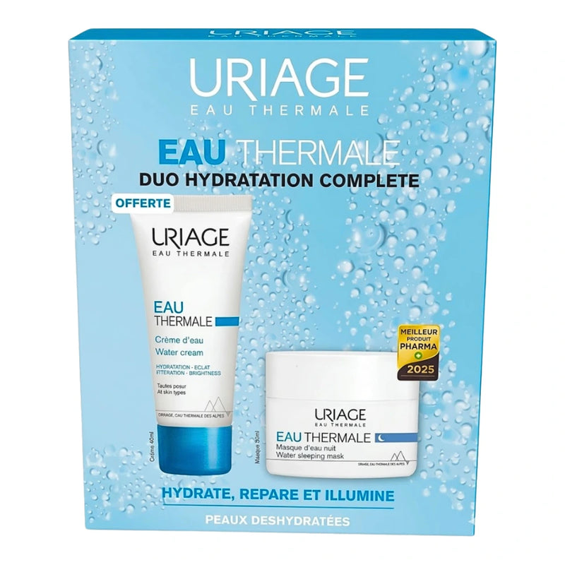 Uriage Eau Thermal Creme D'eau 40ml+Masque D'eau Nuit 50ml Duo Pack