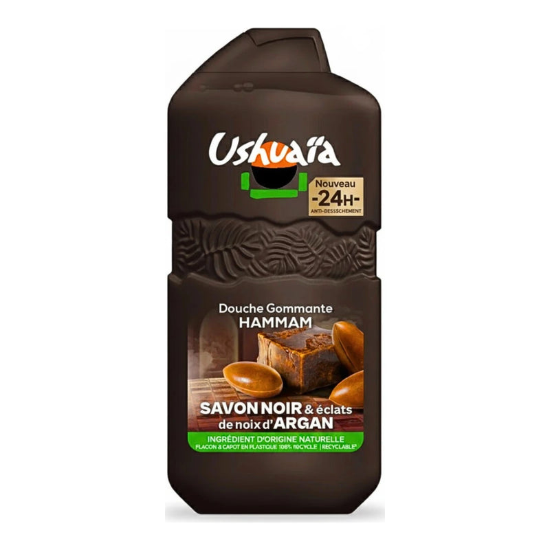 Ushuaïa Douche Gommante Hammam Savon Noir 280 ml