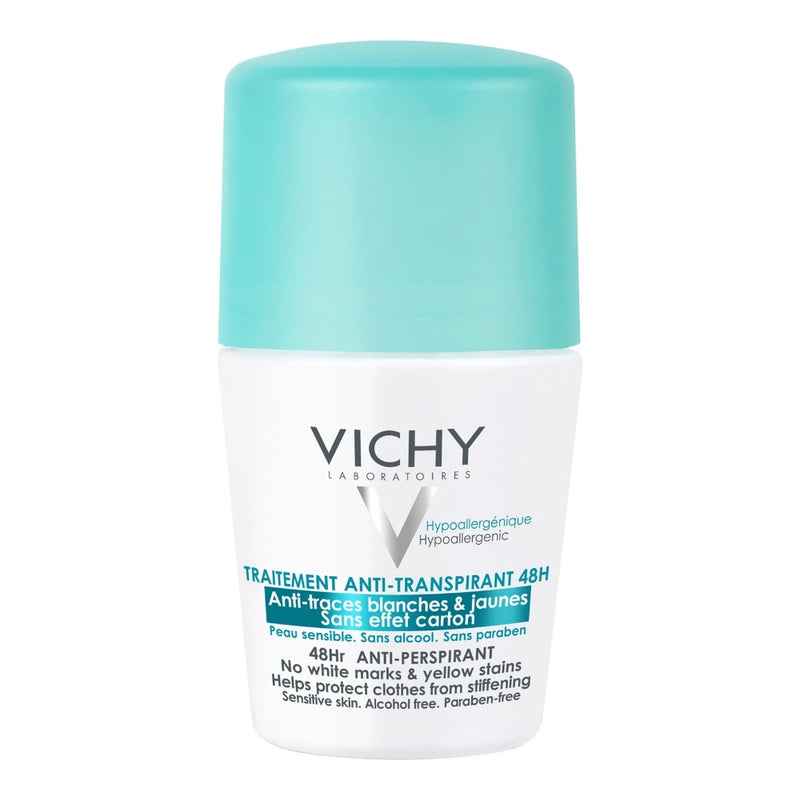 Vichy 48h Anti-Perspirant Anti-Stain Roll-On for Sensitive Skin 50 ml