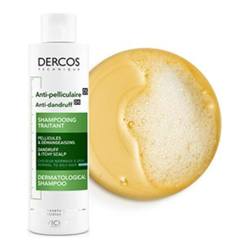 Vichy Dercos Shampooing Anti-Pelliculaire Cheveux Normaux à Gras – 200 ml