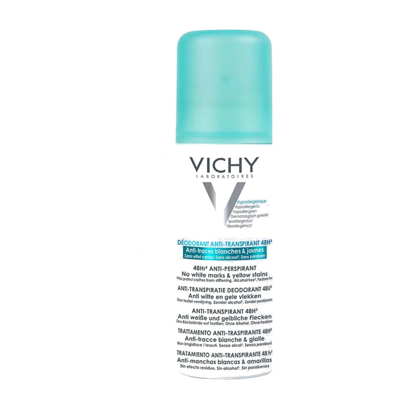 Vichy Dermo-Tolérance 48H Anti-Perspirant Deodorant Anti-Yellow and White Marks Spray | 125ml
