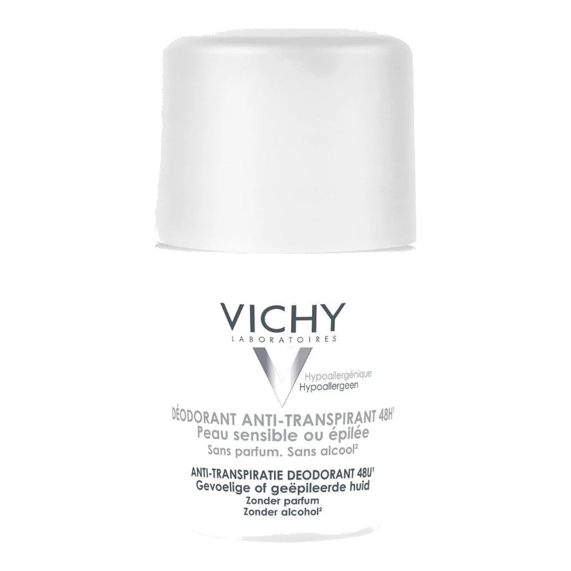 Vichy Dermo-Tolérance Déodorant Anti-Transpirant 48H Bille Peau Sensible ou Epilée | 50ml