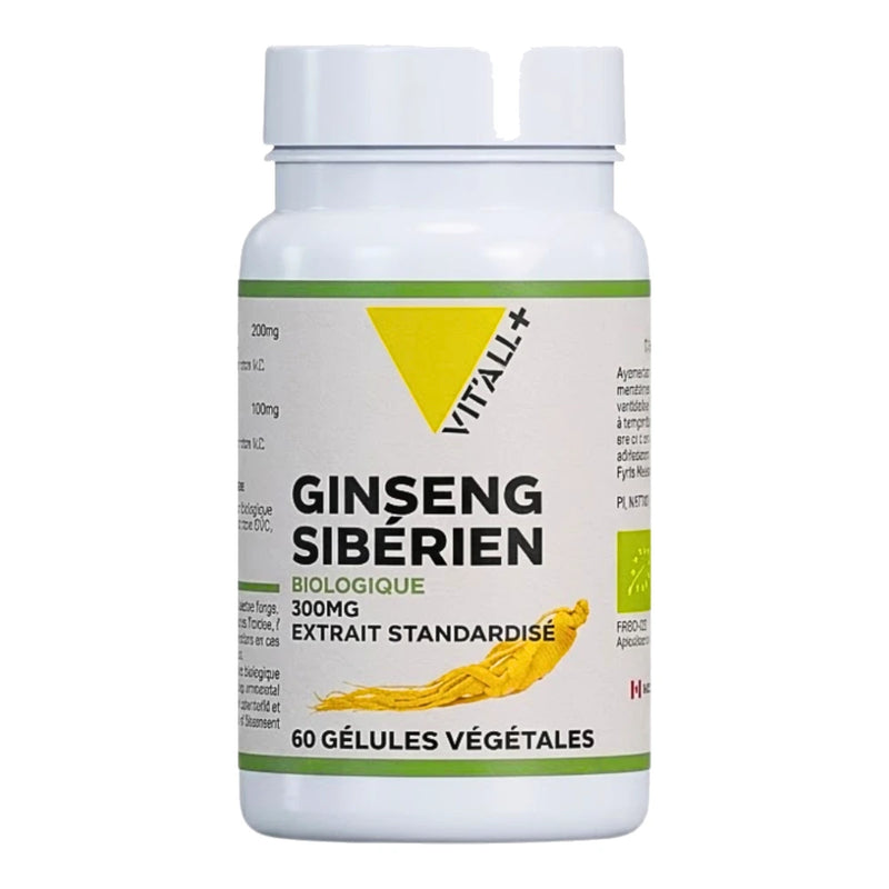 Vit'all+ Ginseng Siberien 60 Gelules 300mg