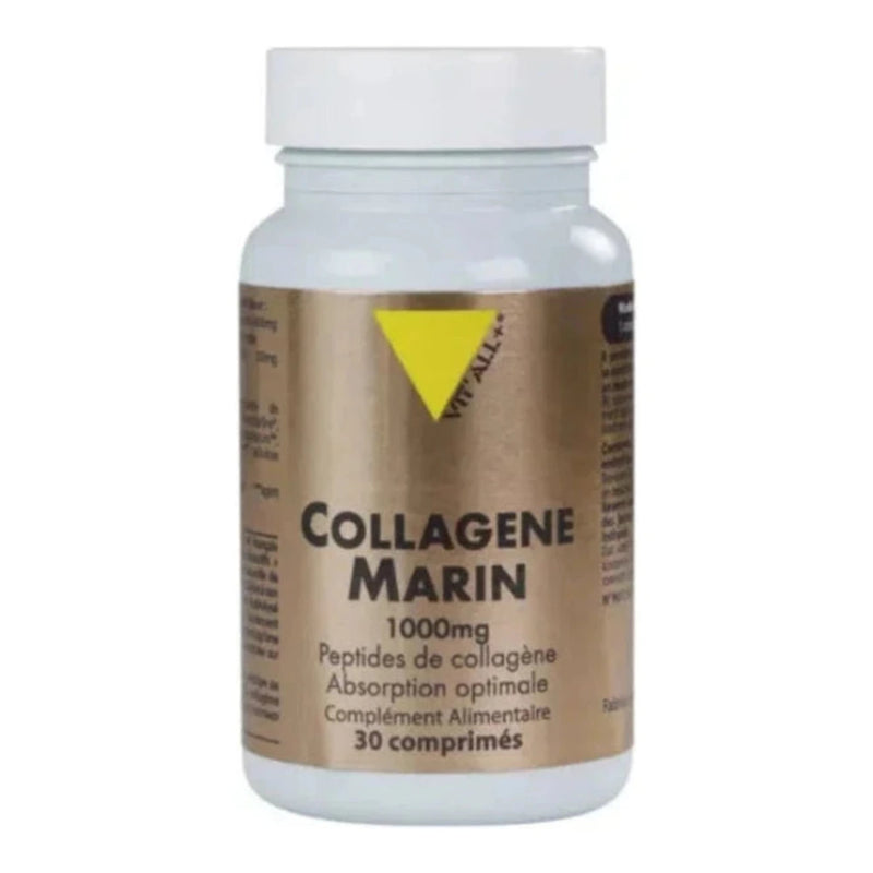 Vit'All+ Collagène Marin Pur 1000 mg – 30 Comprimés