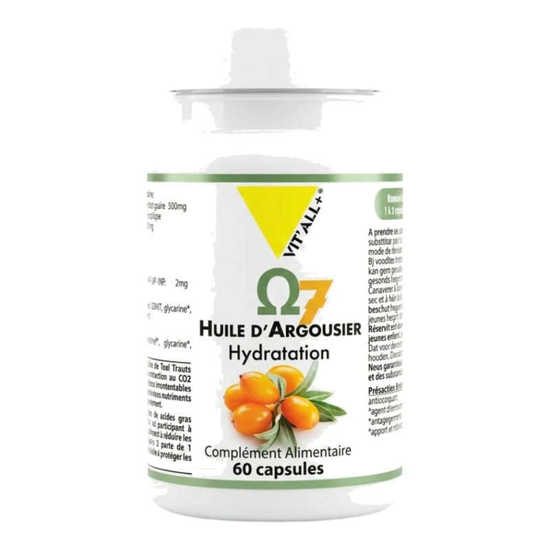Vit'all Plus Omega7 Huile D'argousier 60 Capsules 500mg