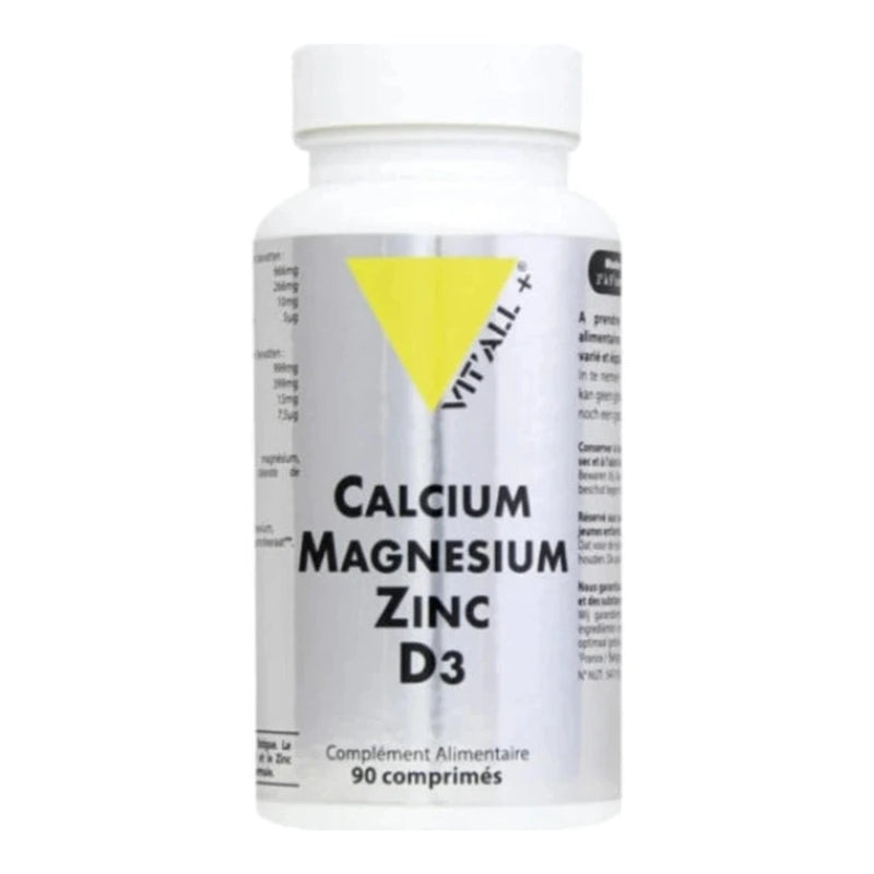 VITALL PLUS CALCIUM MAGNESIUM ZINC D3 90 COMPRIMES