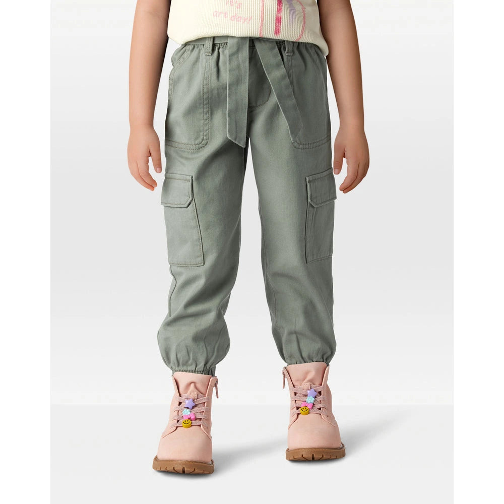 Pantalon Cargo en Coton Fille Carter's - Vert