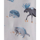 Ensemble 2 Pièces en Molleton Coton Bio Forêt Bébé Garçon Little Planet - Bleu