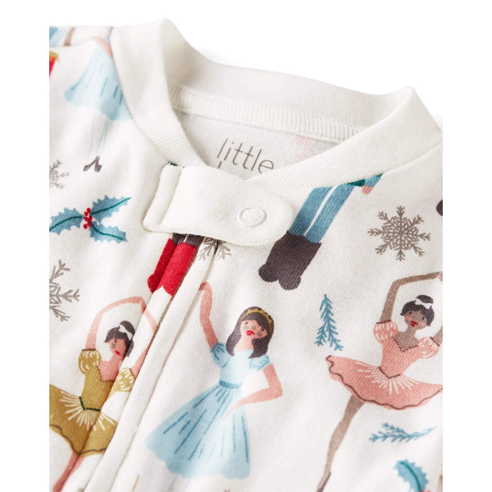 Grenouillère en Coton Bio Casse-Noisette Bébé Little Planet - Multi