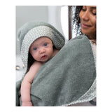 Cape De Bain XL Avec Anneau De Dentition Dry'n Play Doomoo - Vert