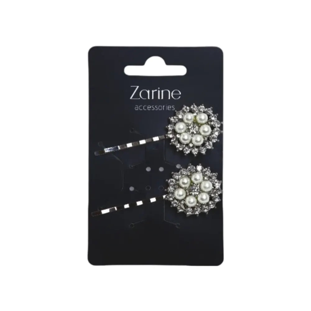 Zarine Double Rhinestone Barrettes
