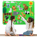 Tapis Mural Éducatif en Feutrine - Thème Zoo