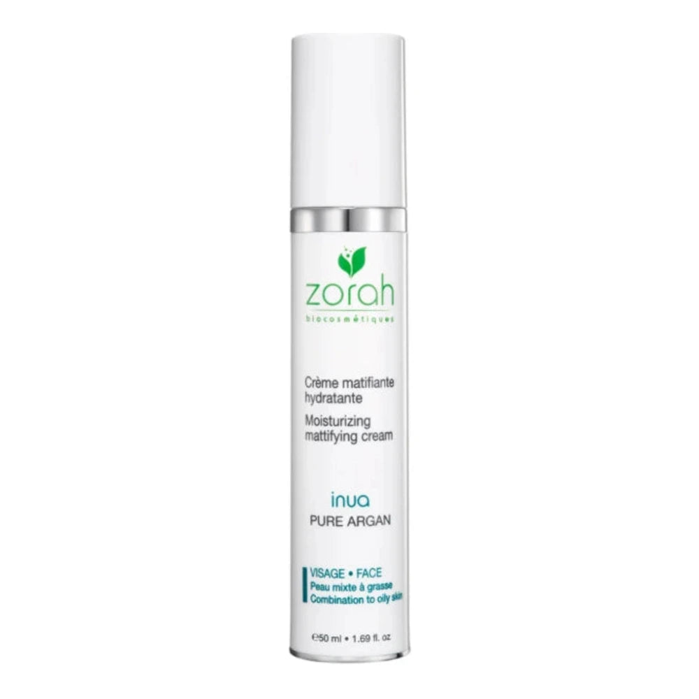 Zorah Inua crème matifiante hydratante à l'argan 50 ml, pot