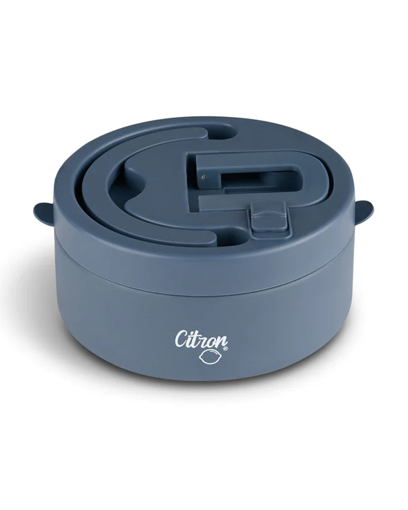 Citron Thermos Alimentaire en Acier Inoxydable 400ml - Bleu Marine