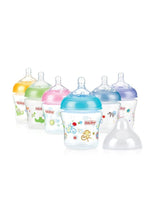 Biberon Nûby en polycarbonate col large 0m+ 180ml - Rose