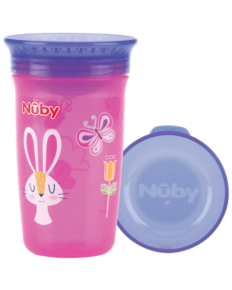 Nûby Taza mágica impresa 360° 6m+ 300ml - Rosa