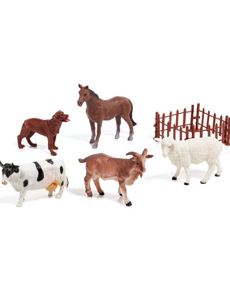 Molto Set de 6 Animaux de la ferme 3A+