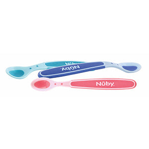 Set de 3 Cucharas Termosensibles con Mango Largo Nûby +3m - 3 colores
