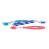 Set de 3 Cucharas Termosensibles con Mango Largo Nûby +3m - 3 colores