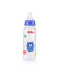 Biberon Nûby col standard débit lent 0m+ 240ml - Ours