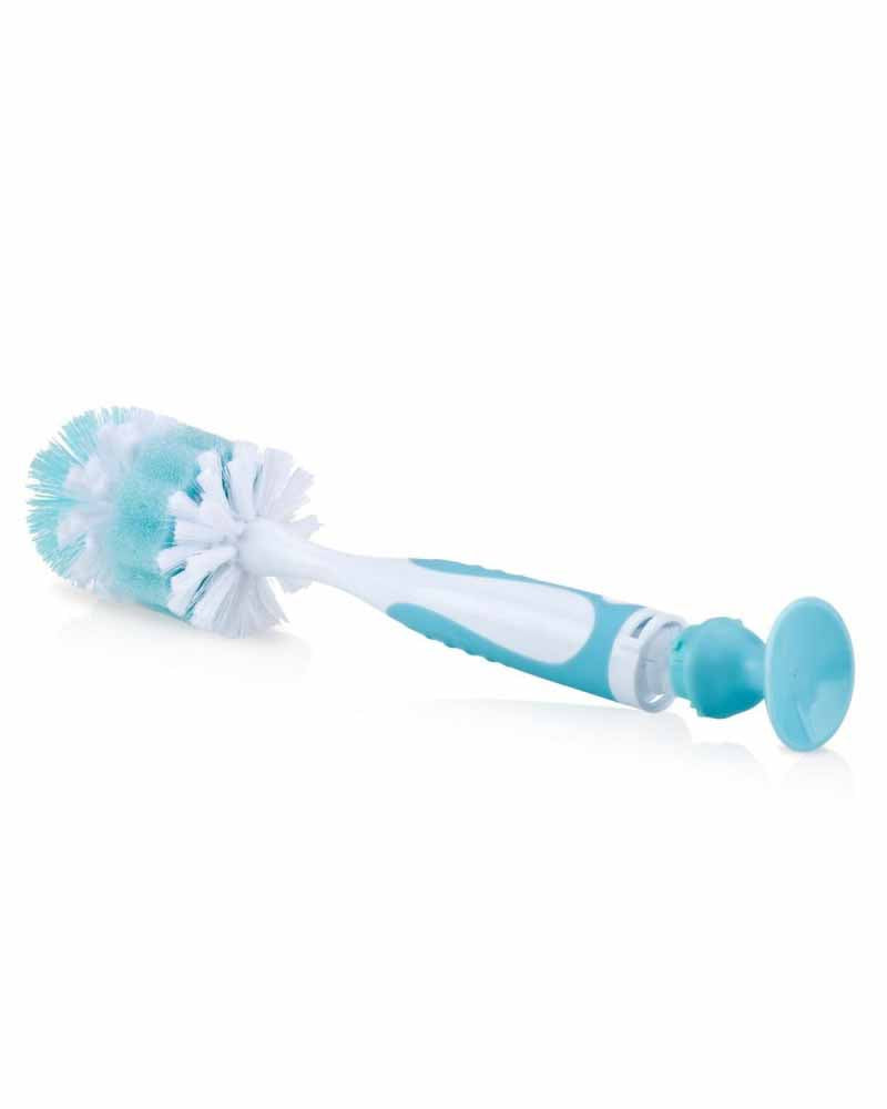 Goupillon Nûby Biberon et Tétine avec ventouse - Bleu