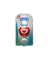 Lot de 2 Sucettes Physiologique Silicone Dodie +6m - Coeur/Etoiles