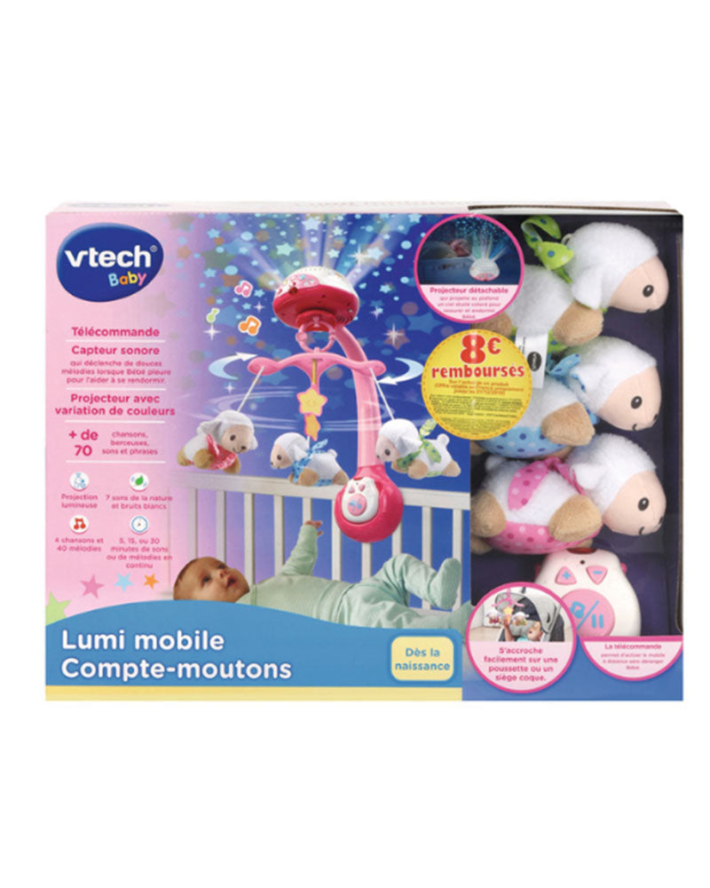 Vtech Lumi Mobile Compte-Moutons Rose 0-36m