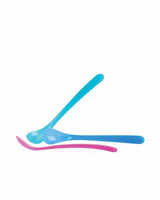 Lot de 2 Cuillères Nûby Thermosensible à Long Manche 6m+ - Turquoise
