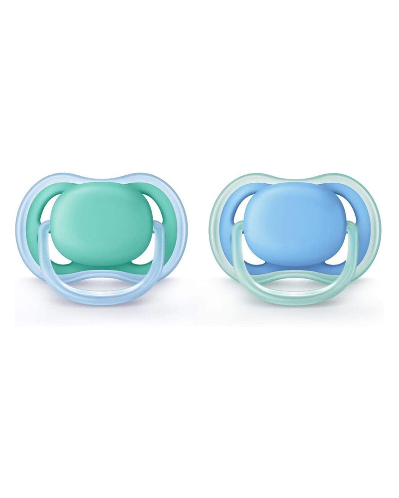 Avent Set of 2 Orthodontic Pacifiers Ultra Air 6-18m Boy