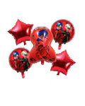Pack Miraculous 5 Pièces de Décoration Pour L'Anniversaire