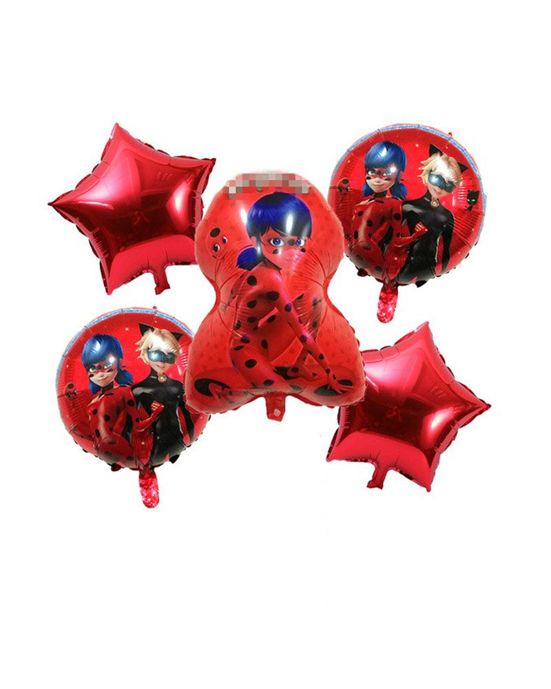 Pack Miraculous 5 Pièces de Décoration Pour L'Anniversaire