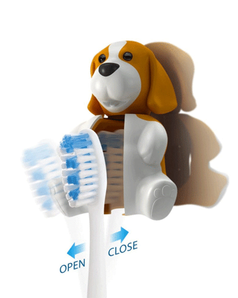Brosse à dent Flipper avec couvercle - Chien
