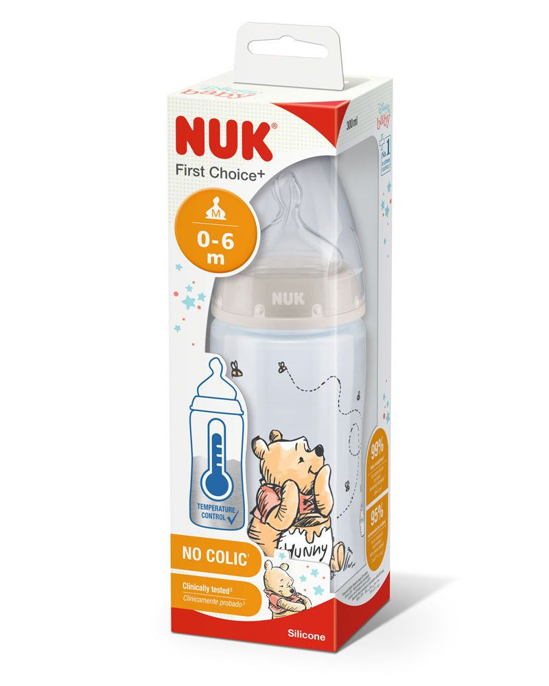 Nuk Biberon First Choice+ 300ml 0-6 mois - Winnie l’Ourson
