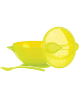 Bol Nûby Ventouse Cuillère et Couvercle 6m+ 400ml - Vert