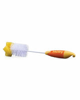 Goupillon Nûby 2 en 1 avec Embout éponge - Jaune