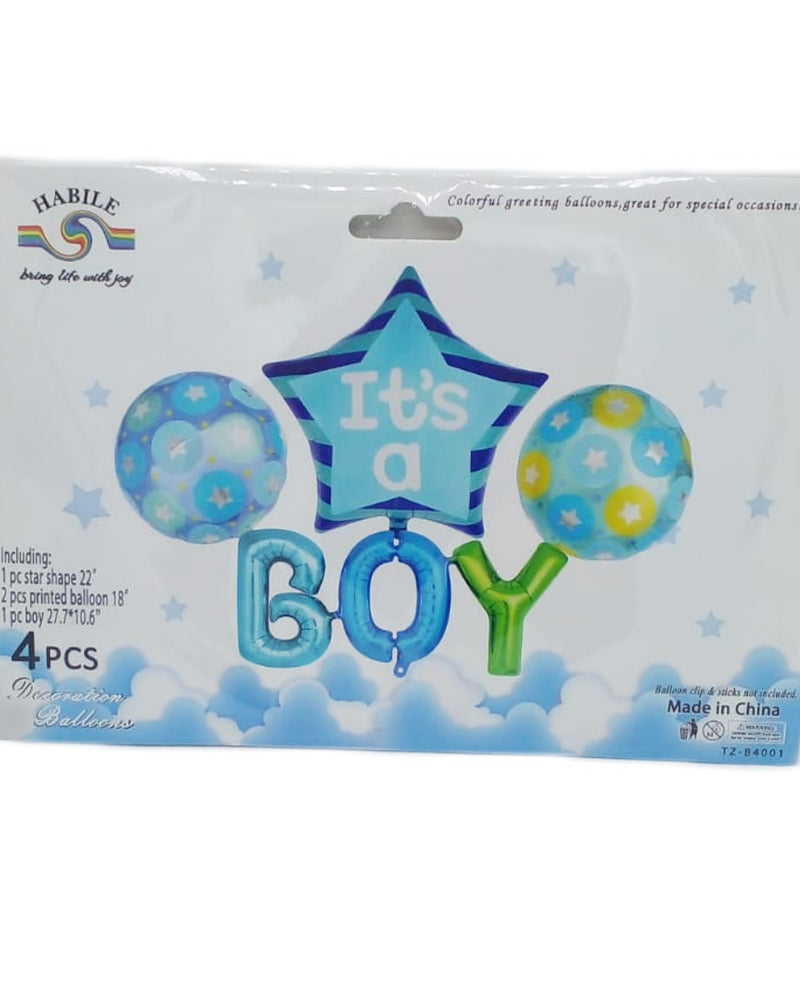 Pack  Ballon It's a BOY Pour Baby Shower